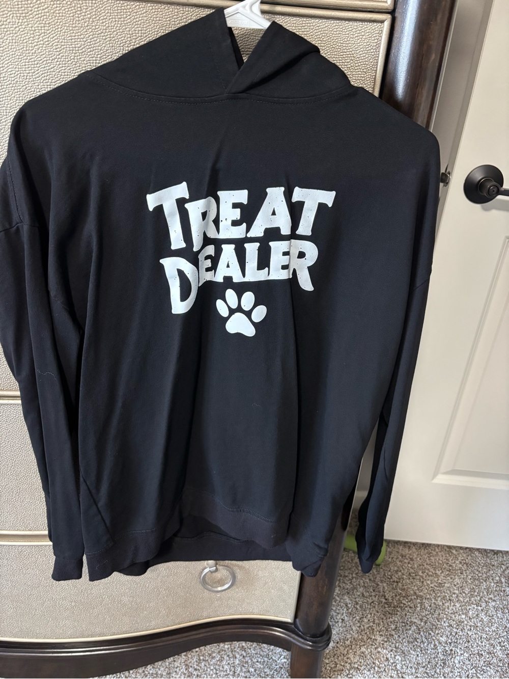Treat Dealer Black Dog Hoodie - Pet Lover Sweatshirt